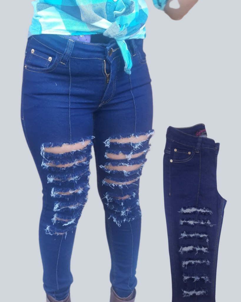 jeans desfiado