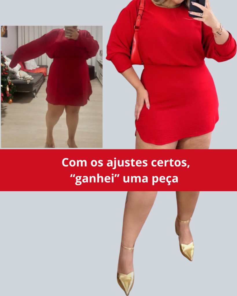 vestido vermelho depois